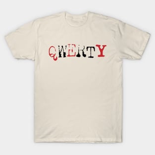 QWERTY (Black and Red) T-Shirt